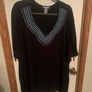 Catherine’s embroidered cotton shirt